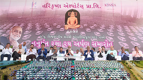 Hari Krishna Exports distributes 1200 cars to employees 