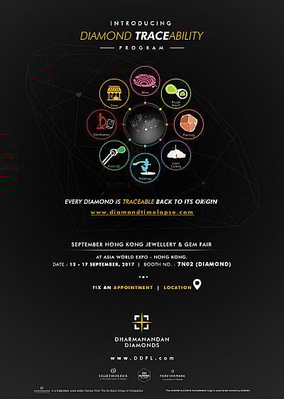 Dharmanandan Diamonds to introduce Diamond Traceability Program at HK Show