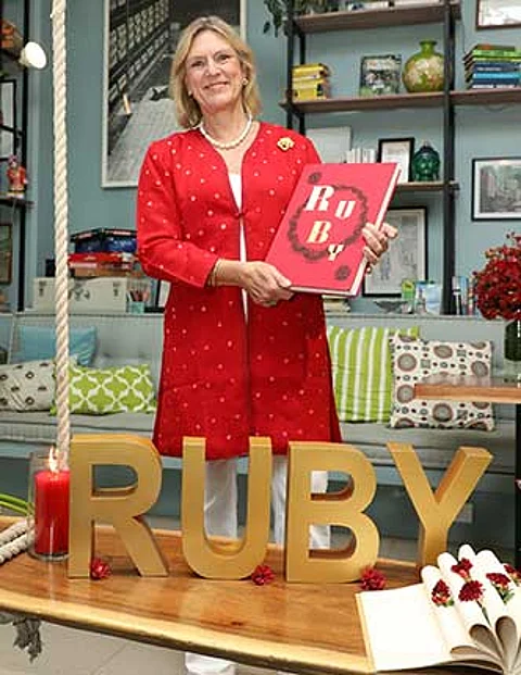 Joanna Hardy at the Ruby Book Launch