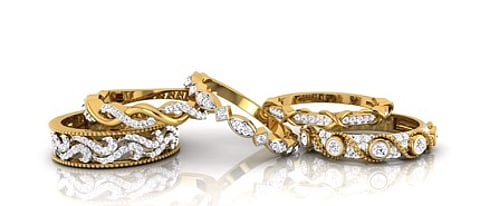 Fashionable Stack rings by Pristine Fire