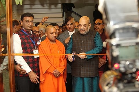 Adityanath Yogi, Chief Minister of Uttar Pradesh & Shri. Amit Shah, BJP President & Rajya Sabha MP Inaugurates Indian Institute of Gems & Jewellery (IIGJ) Varanasi