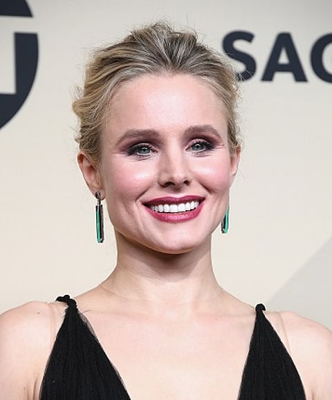 Kristen Bell wearing platinum