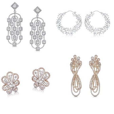 (Clockwise from left) B R Designs, Diamond Tree, Orra, Narayan Jewellers