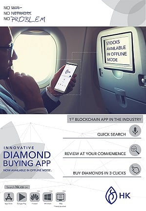 HK Group develops industry’s Most Innovative Diamond Buying App using blockchain technology