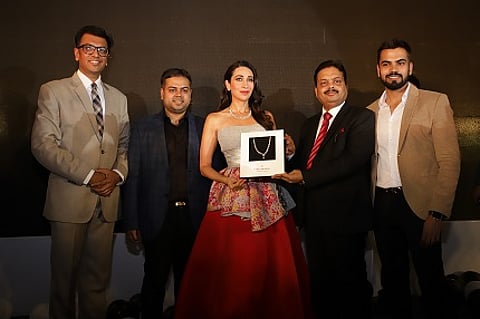 IGJC Team, Karisma Kapoor and Sachin Jain at Forevermark Boutique store launch at IGJC Kolkata