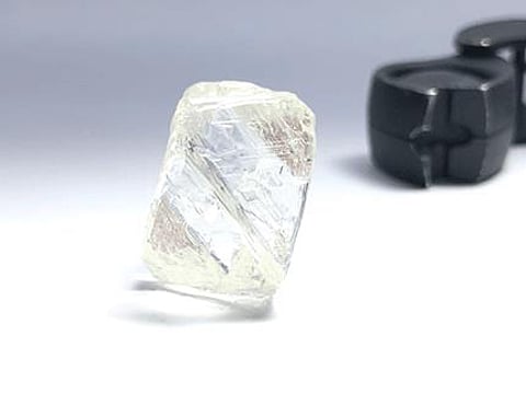 Above: 95.21 carat gem quality diamond, Mountain Province.