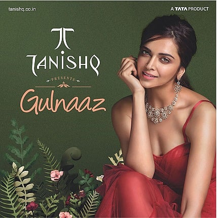 Deepika Padukone Wearing Tanishq's Gulnaaz Collection