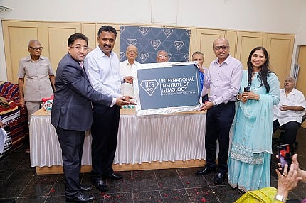 l to r Rahul Desai, Ghanshyam Dholakia, Rajesh Shah