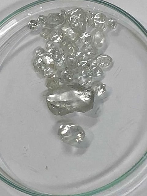 Large White High Quality Diamonds Recovered From Merlin Diamond Mine
