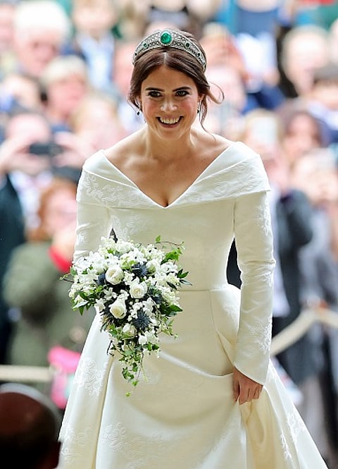 Princess Eugenie Wears Platinum Tiara on her Wedding Day