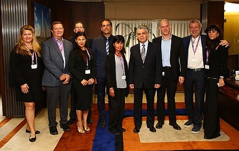 CBG buying mission with IDE board members (l-r) Tina Ware, Ronnie Ware, Natalie Feanny, Ivan Jaffe, Ezra Boaron (IDE Exhibitions Chair), Lon Brown, Hezi Blum (IDE Deputy President), Uri Spiro (IDE Foreign Relations Chair), Joe Murphy, Andie Weinman