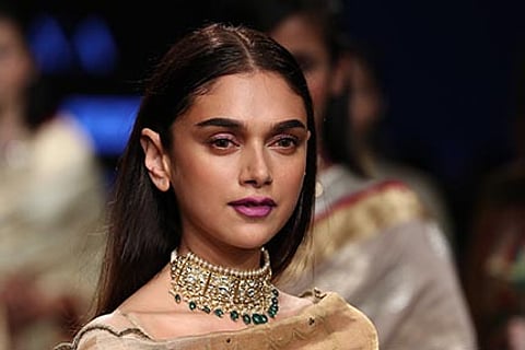 Narayan Jewellers unveils their “bridal” collection with Aditi Rao Hydari at Lakme Fashion Week