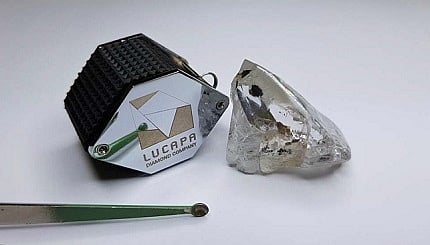 Lucapa Uncovers a Huge 128-Carats Diamond at Lulo