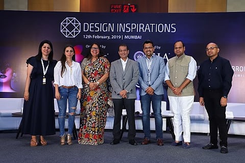  (Left -Right) Priti Bhatia, Awesome Sparklers;  Pallavi Foley, Jewellery Designer; Nirupa Bhatt, GIA; Colin Shah, Vice Chairman, GJPEC; Ankit Mehta (H. Dipak); Yash Agarwal, Birdhichand Ghanshyamdas; Abhishek Rastogi (Tanishq)