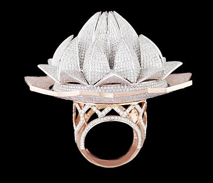 IGI certified Lotus Temple Ring enters the Guinness World Record