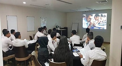 Sales Associates of Malabar Gold and Diamonds during one of the training sessions