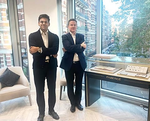 Mr. Rishabh Tongya - Creative Director, DIACOLOR and Mr. Antony Lindsay, Managing Director Fabergé