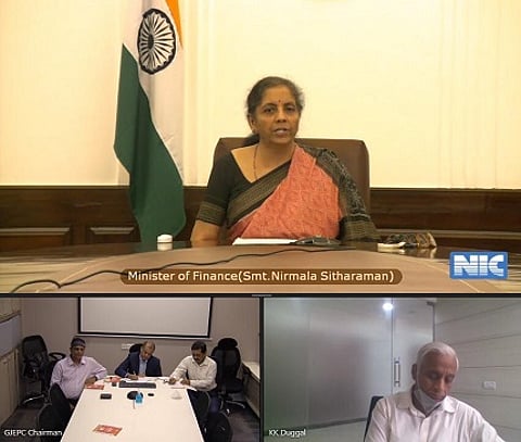 GJEPC Chairman, Vice Chairman and ED Discuss Critical Issues with Finance Minister