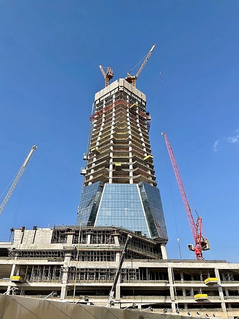 DMCC’s Uptown Tower Reaches 150m, Office Structures Completed