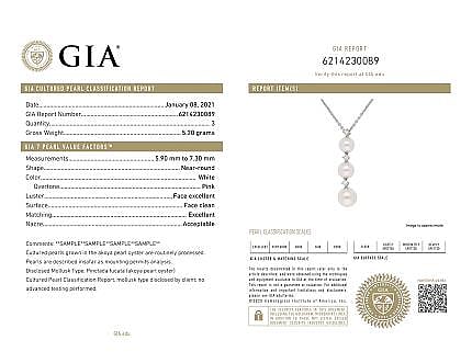 GIA provides Cultured Pearl Report