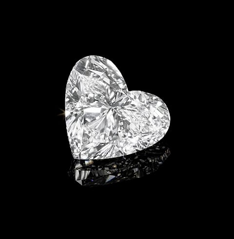 DIAMOND NECKLACE HEART-SHAPED DIAMOND PENDANT OF 24.45 CARATS, D COLOR, INTERNALLY FLAWLESS, TYPE IIA $1,550,000 – 2,550,000