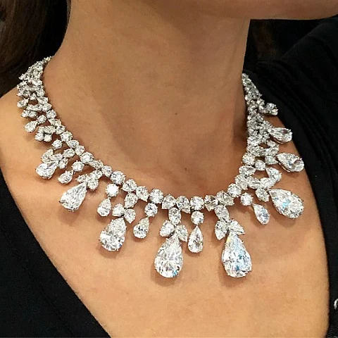 The Harry Winston necklace. (Sotheby’s)