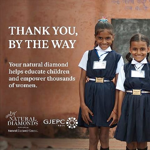 The Natural Diamond Council Partners with the Gem Jewellery Export Promotion Council, Announces Campaign, “Thank You By The Way”