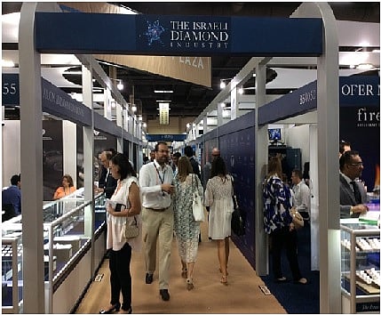 Israel Diamond Institute organizes pavilions at leading trade shows around the world