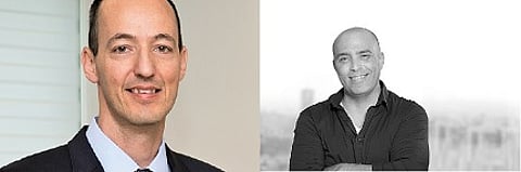 David Block, CEO of Sarine and Zeev Maymon, CEO of Mazalit