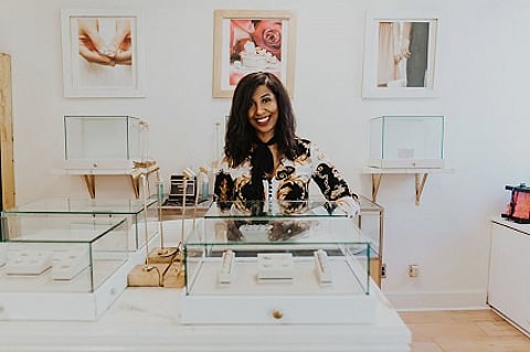 Winner of the Black In Jewelry Coalition Together By Design Competition Patricia Carruth, founder & co-owner of Your Personal Jeweler. Photo by Rachelle Welling