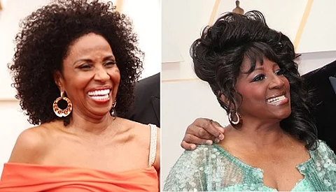 Pauletta & LaTanya at the Oscars wearing Gruosi's jewellery
