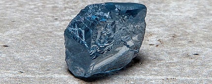 The De Beers Cullinan Blue in its rough avatar