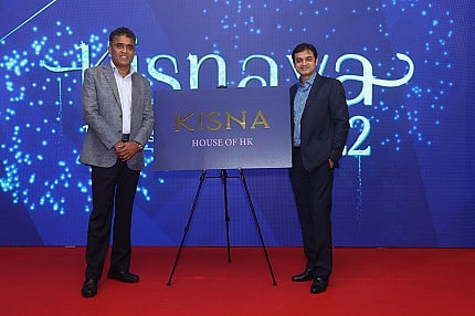 Ghanshyam Dholakia, Chairman & Co-Founder,KISNA Real Diamond and Gold Jewellery with Parag Shah, Director at KISNA Real Diamond and Gold Jewellery