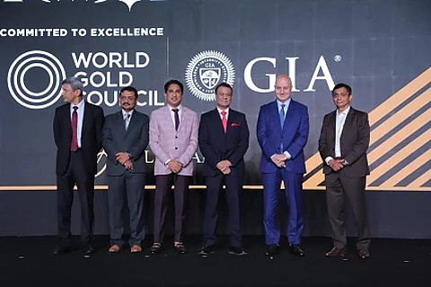 (L-R) (L-R) Somasundaram PR, Sabyasachi Ray, Mansukh Kothari, Colin Shah, Anupam Kher & Sriram Natarajan