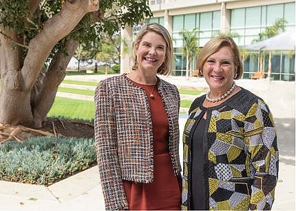 AGS CEO Katherine Bodoh and GIA President and CEO Susan Jacques, pictured together at AGS Day at the GIA Carlsbad Headquarters on Oct. 4, 2022.