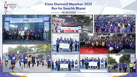 Hari Krishna Exports organized a RUN FOR SWACHH BHARAT under the 7th Edition of the “Kisna Diamond Marathon"