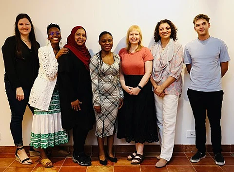 PlatAfrica India Visit - L to R Lené Swartz, Fahmida Smith, Malefa Phoofolo, Samantha Vincent, Pallavi Sharma and Ross Kellerman