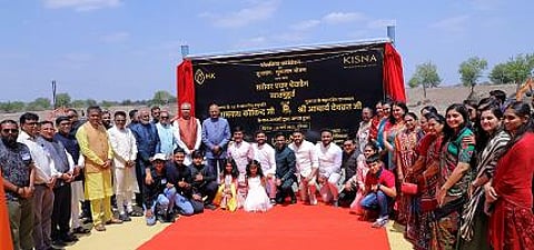Dholakia Foundation Organises Check Dam Foundation Laying Ceremony