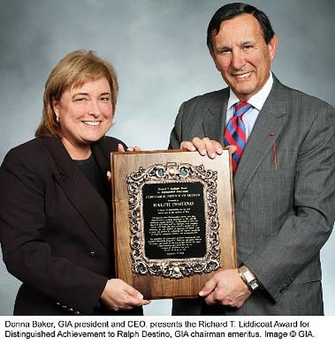 GIA honours Ralph Destino with its highest accolade