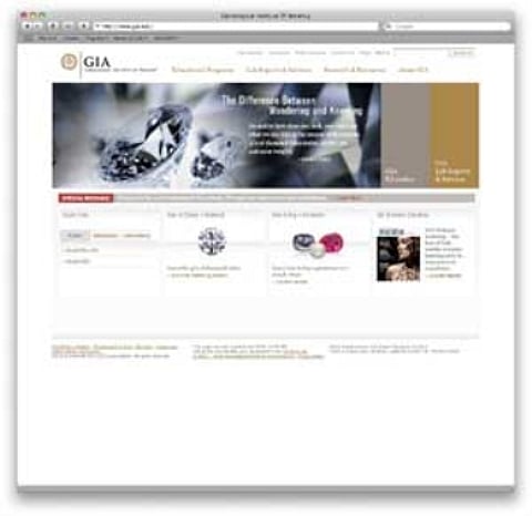 GIA creates new features to make its website more emphatic