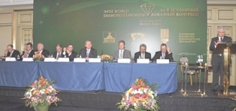 34th World Diamond Congress
Moscow Meet Deliberates on Lessons from Crisis