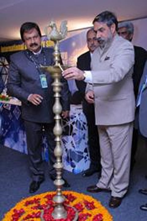 Mr Rajiv Jain and Honourable Shri Anand Sharma