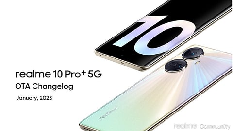 Realme Releases Latest OTA Changelog Update For Its 10 Pro+ 5G Smartphone
