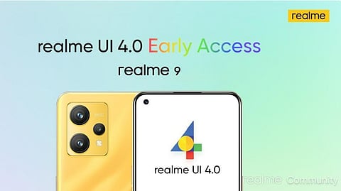 Realme officially rolls out realme UI 4.0 For realme 9 Users