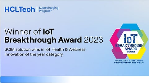 HCLTech Won 2023 IoT Breakthrough Award for Its SCIM Solution