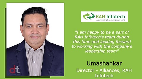RAH Infotech On boards Umashankar as Director – Alliances