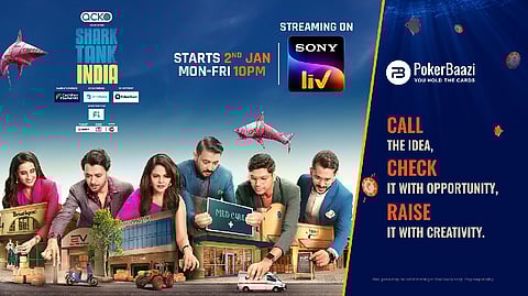 PokerBaazi Announced Partnership with Sony LIV For Shark Tank Season 2
