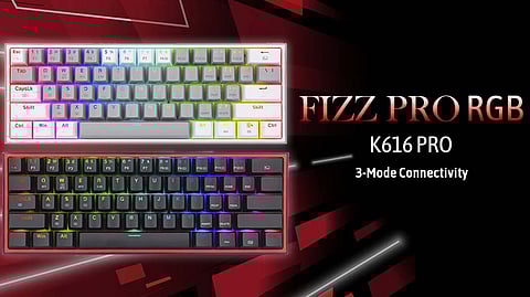 Redragon Unveils FIZZ PRO K616 RGB Keyboard with 3 Mode Connectivity
