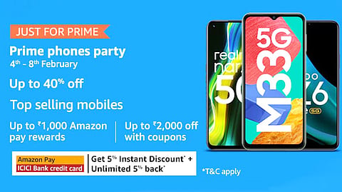 Grab Up to 40% Off on Best-selling Smartphones During Amazon Prime Phones Party