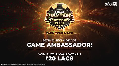 Adda52.com Backs with 3rd Edition of Adda52 Champions Leaderboard